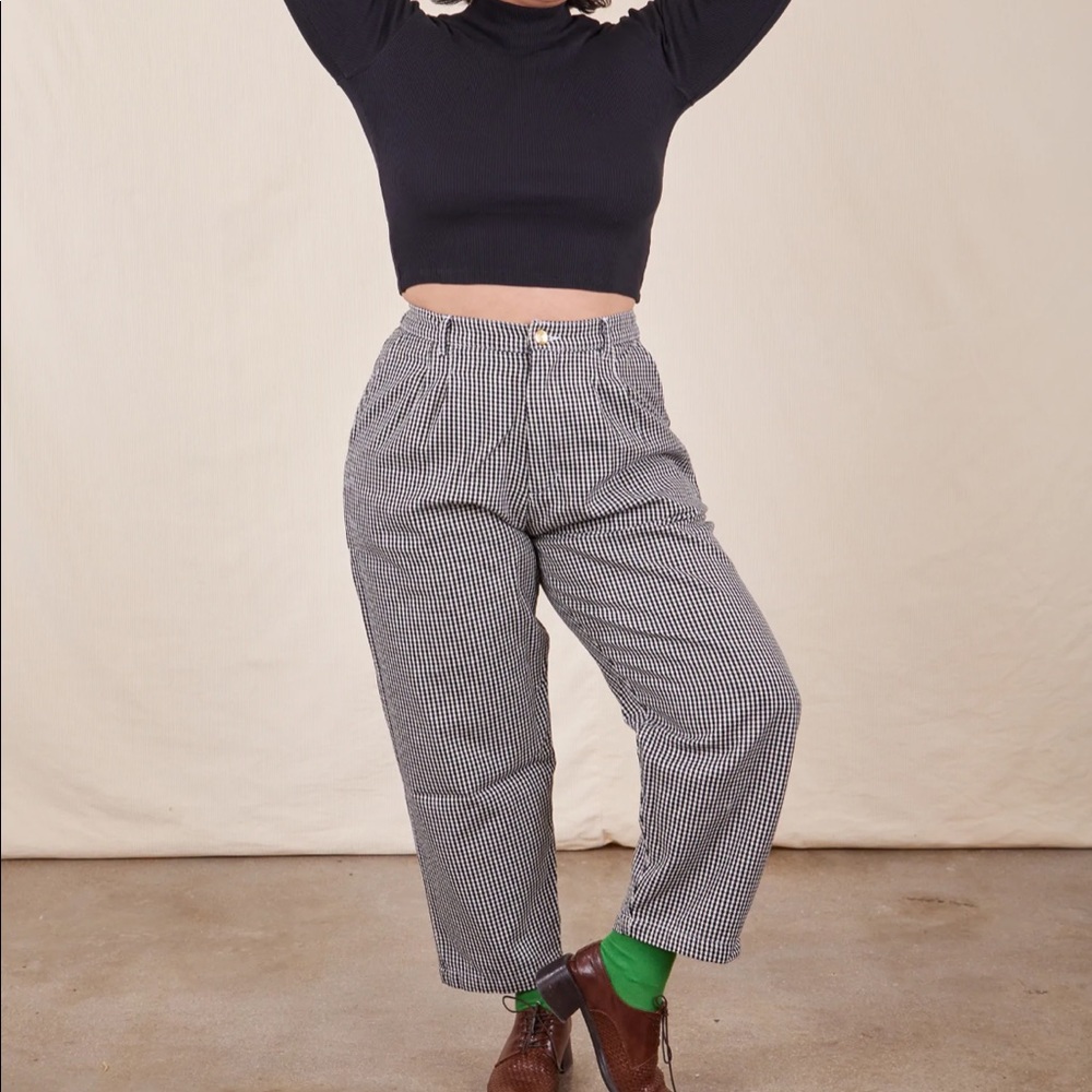 TRADE Big Bud Press M Petite Checkered Trousers for L Petite